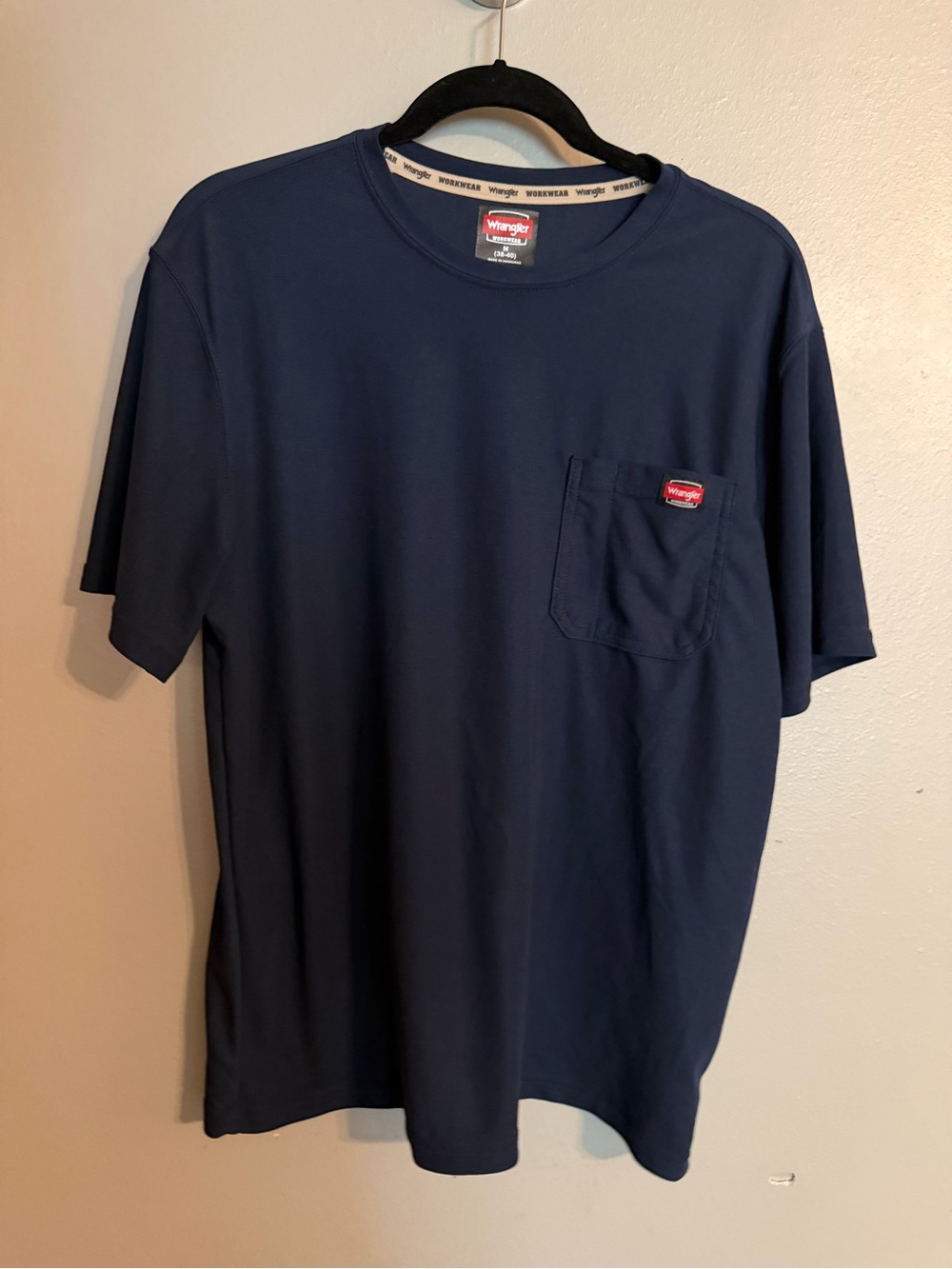 Wrangler workwear Navy Short-Sleeve Pocket Tee